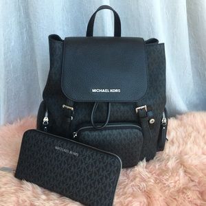 NWT Michael Kors “Abbey” backpack & wallet pair!